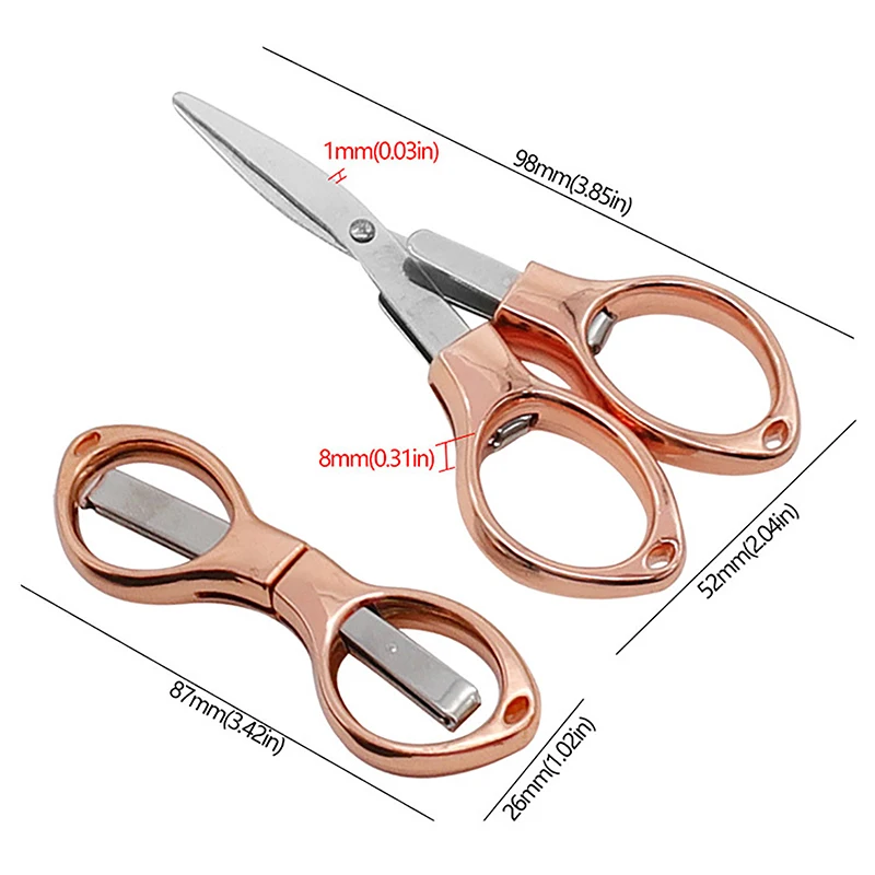 Multifunction 8Words Fold Scissor Plastic Handle Stainless Steel Student  Stationery Handmade Scissor Travel Folding Scissor Tool - AliExpress