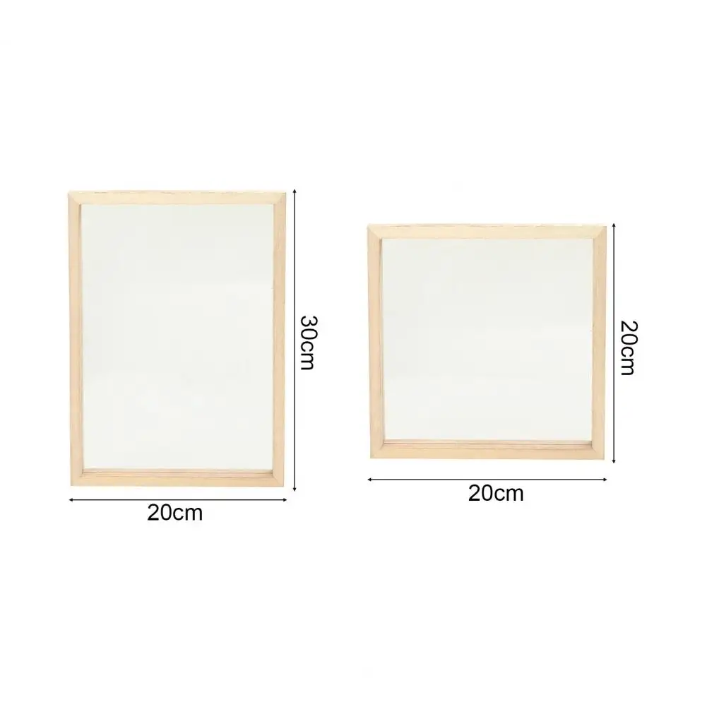 Wood Acrylic Glass Picture Frame Handcraft Transparent DIY Children Craft Painting Frame Studio Album