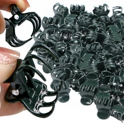 Versatile 6-Claw Plant Clips - Dark Green Garden Support Clamps for Vines and Orchids (20/30/50 Pack) (30 PCS)