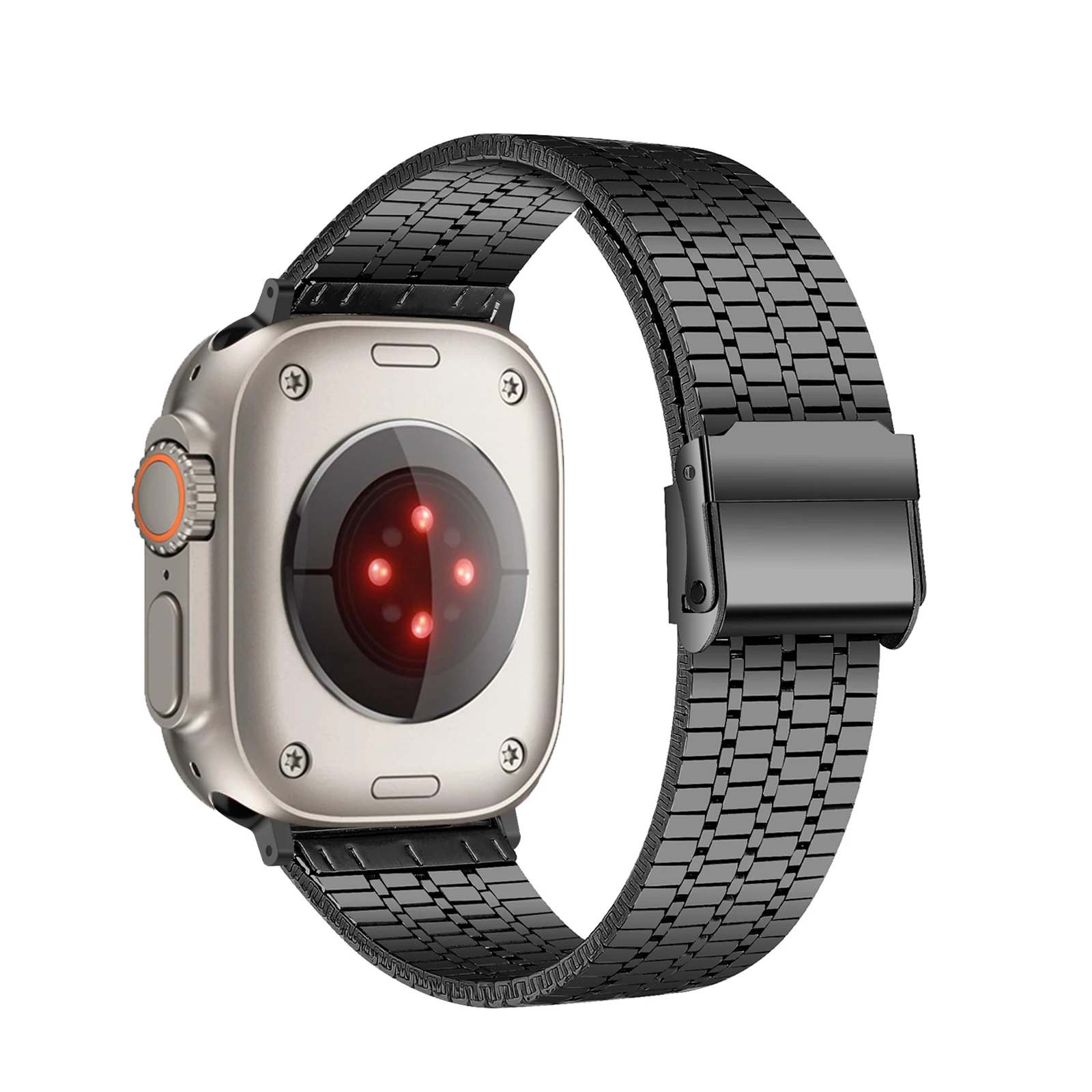 Premium Stainless Steel Smartwatch Band - Elegant Metal Strap Bracelet
