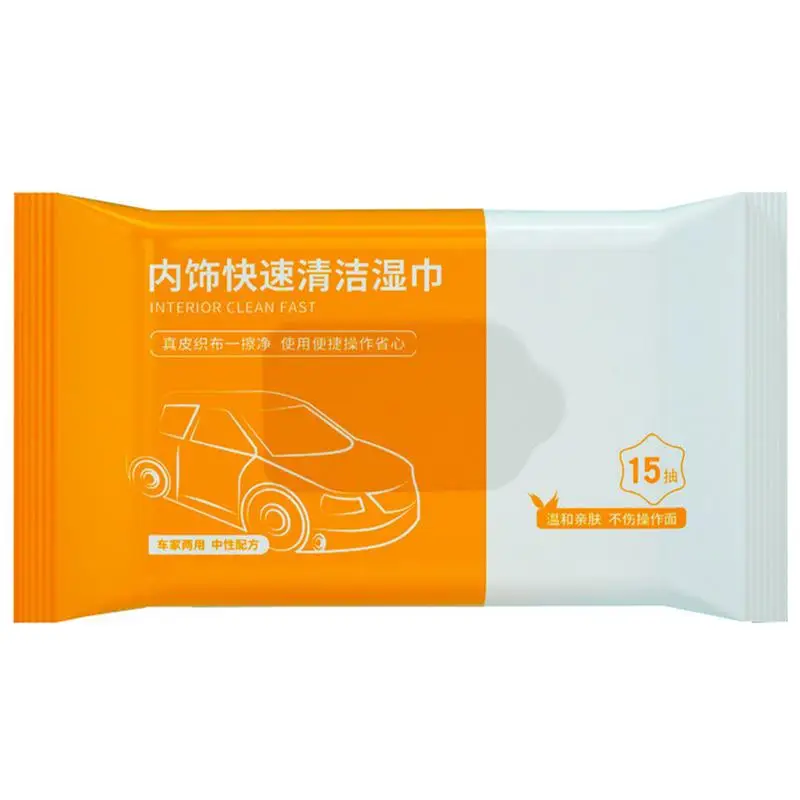 

Car Glass Wipes Car Interior Cleaning Wipes Multi-function For Auto Dashboard Seat Leather Console Water-free Fast Clean Tool