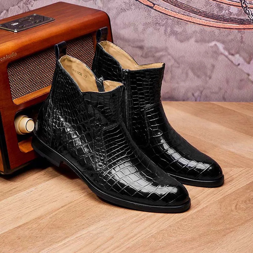 Рисунок 5 - Ботинки gete мужские из крокодиловой кожи