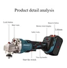 JANGKLFE 125mm Brushless Lithium Angle Grinder Cordless Cutting Machine Polishing Machine  High power 4