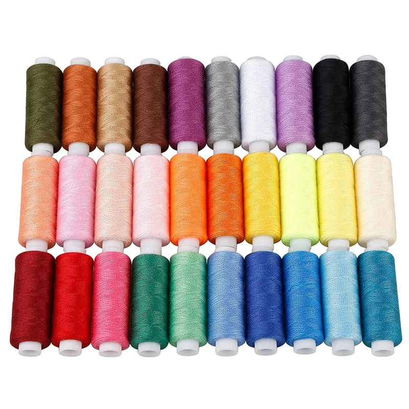 Sewing Thread 100% Polyester Yarn Sewing Thread Roll Machine Hand Embroidery 150 Meter Roll Strong And Durable For Home Sewing