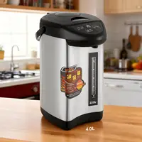 4L 220V 750W chauffe-eau noir norme ue 750W bouilloire électrique en acier inoxydable bouilloire électrique pour bureaux hôtels maison 1