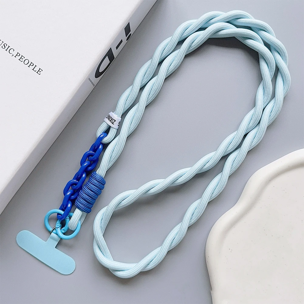 Handwoven Unisex Crossbody Mobile Lanyard - Sturdy, Durable, and Stylish Korean Design