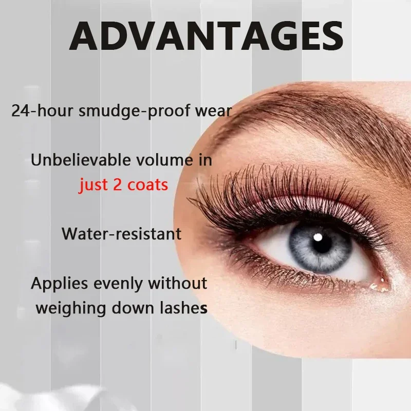 7D Fiber Lash Set Waterproof Sweatproof Stainproof Slimming Base Mascara Suitable All Skin Types Long-Lasting Mascara