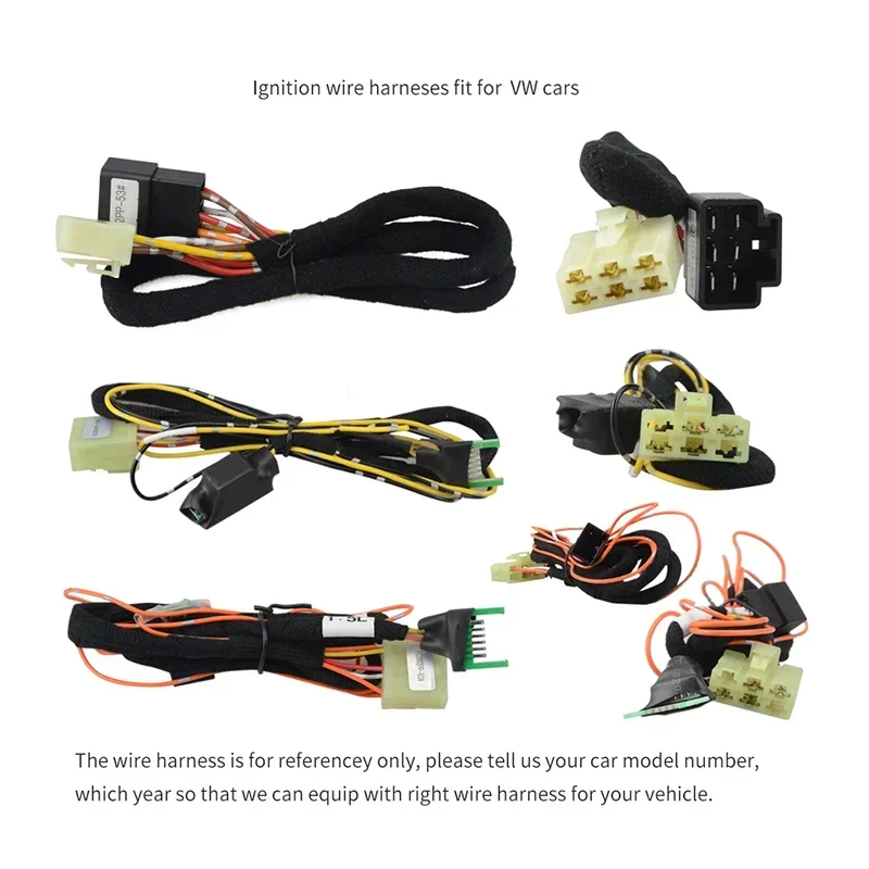 PKE 패시브 키리스 엔트리 원격 시동/정지 플러그 앤 플레이 자동차 알람 키트 (폭스바겐 티구안, 폴로, 파사트 CAN 버스 원격 시동기 호환)