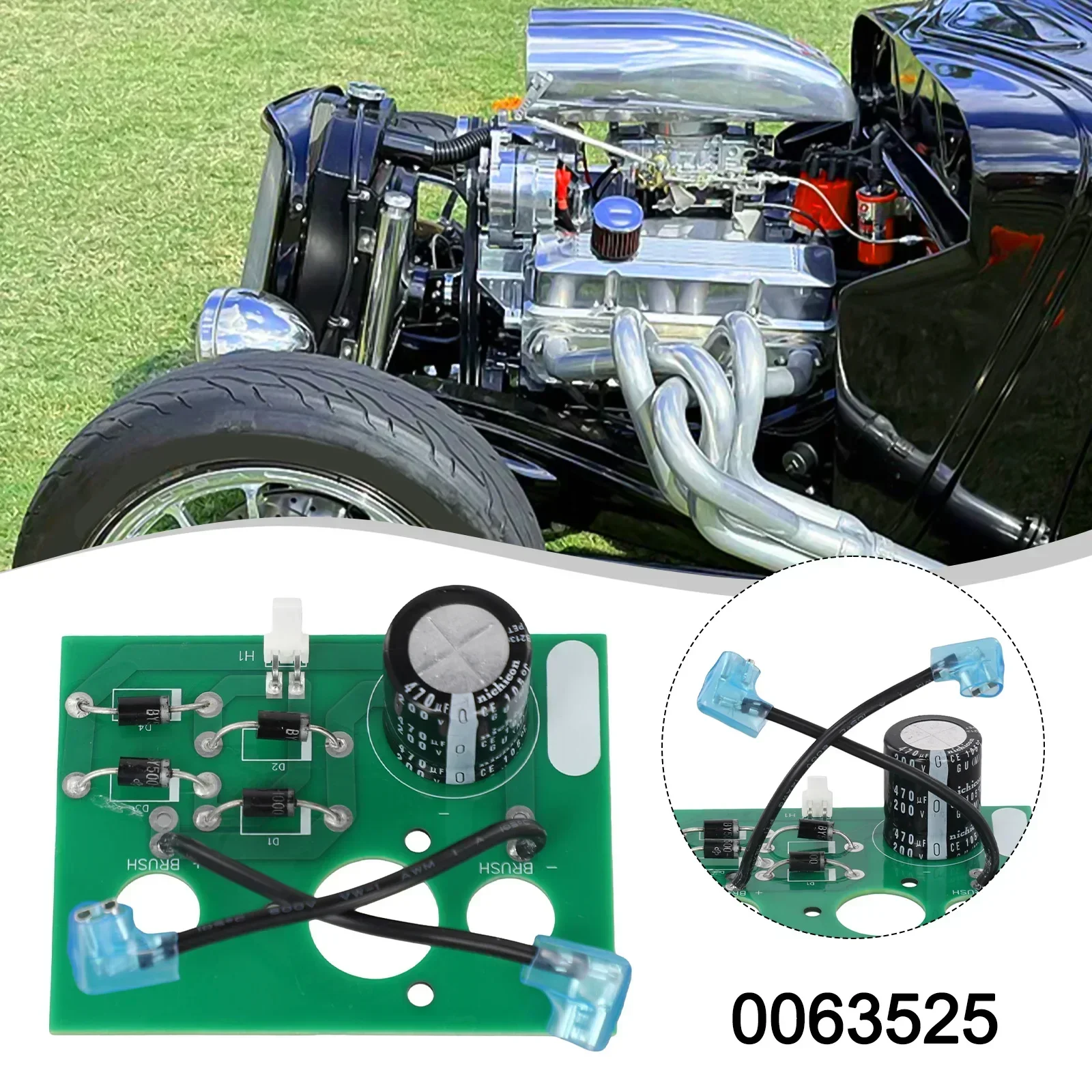 Brückengleichrichter Board – Kompatibel Mit Modell 0063525 (Ersatz Für 0062974, 0062455, 0062458), Für Diverse Generator-Serien – Einfacher Einbau