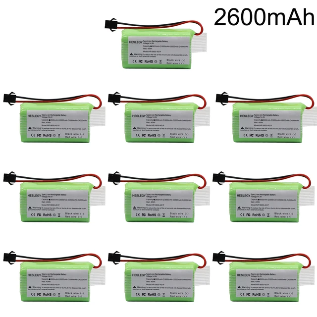 14.4V 2600mAh Li-ion Battery for Conga Excellence 990 1090 1790 1990  Ecovacs Deebot N79 N79S DN622, Eufy Robovac 30 35C