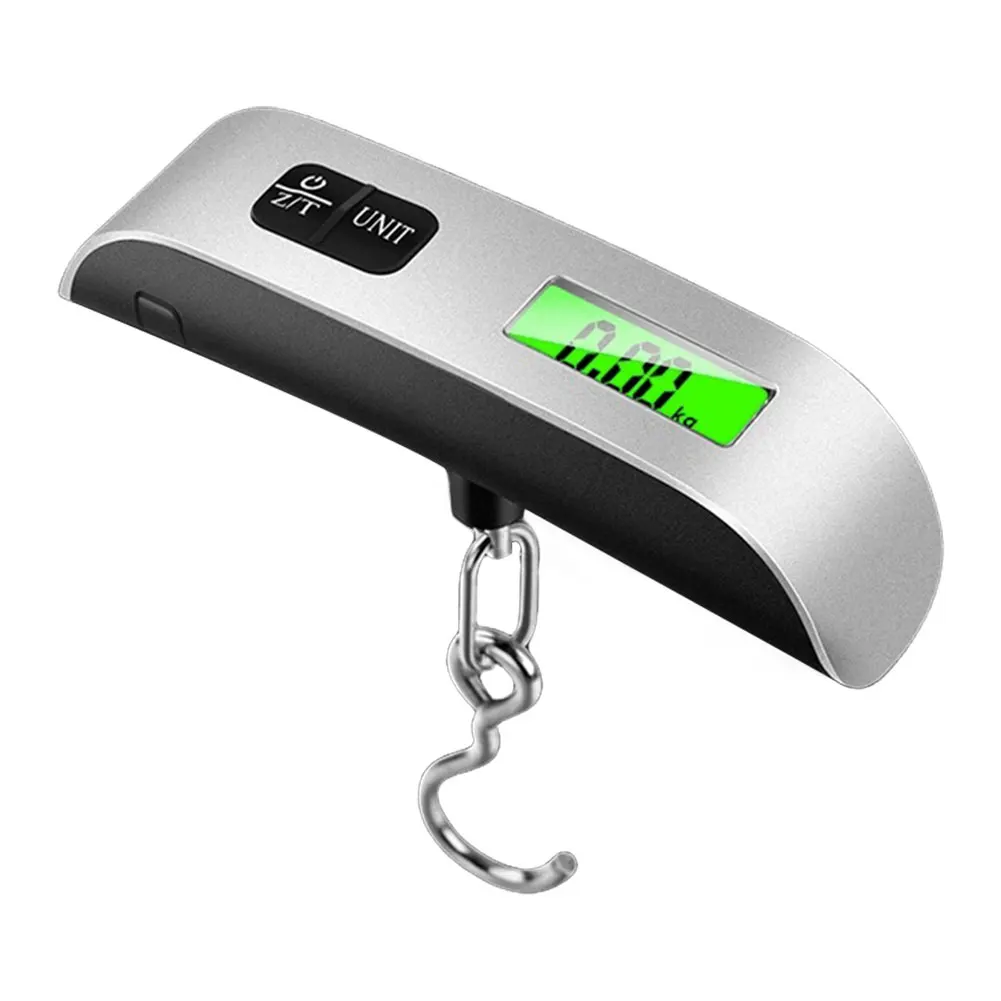 50kg/110lb Electronic Hanging Suitcase Travel Weighs LCD Display Pocket Electronic Suitcase Travel Scale Portable Scale