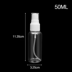 Portable Clear Plastic Spray Bottle for Garden Watering and Plant Care (50ml)