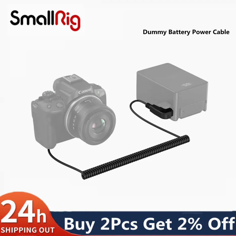 Smallrig D-Tap A Lp-E6Nh D-Tap A Np-Fz100 Cavo Di Alimentazione A Batteria Fittizio Per Fotocamera Sony Canon A7M4 M3 Fx30 6D 5D R7 4252 4253