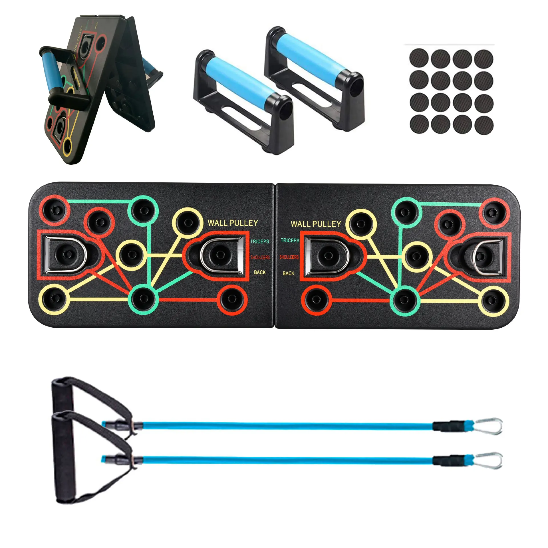 저항 밴드 푸시 업 보드, 푸시 업 스탠드, 가슴 근육 운동, 가정 운동 장비, 근력 훈련, 남녀공용 