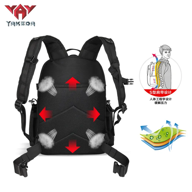 Yakeda Tactical Backpack Outdoor Hiking Camping Commuting Knapsack MOLLE Multi 50L Bag 1000D Nylon Waterproof Anti-friction