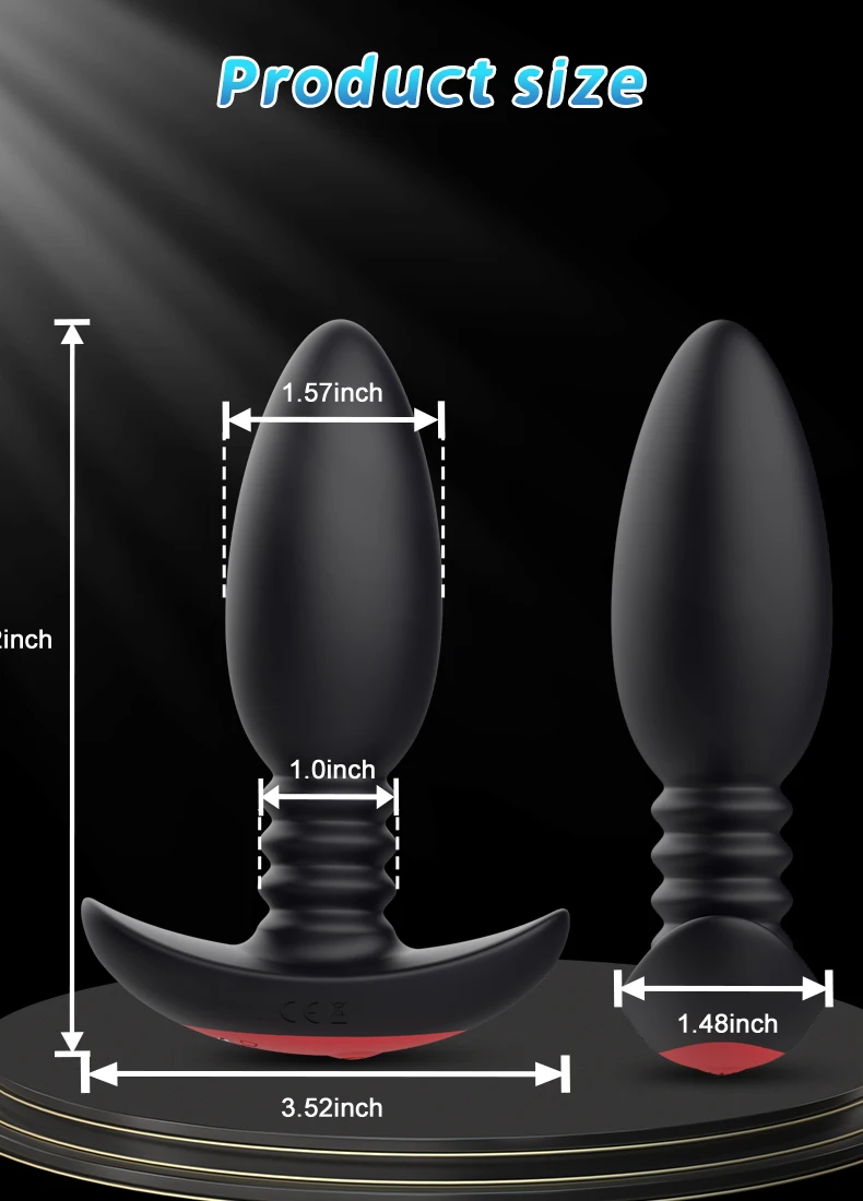 Vibrating Anal Plug With Wireless Remote Control For Prostate_voghion.com