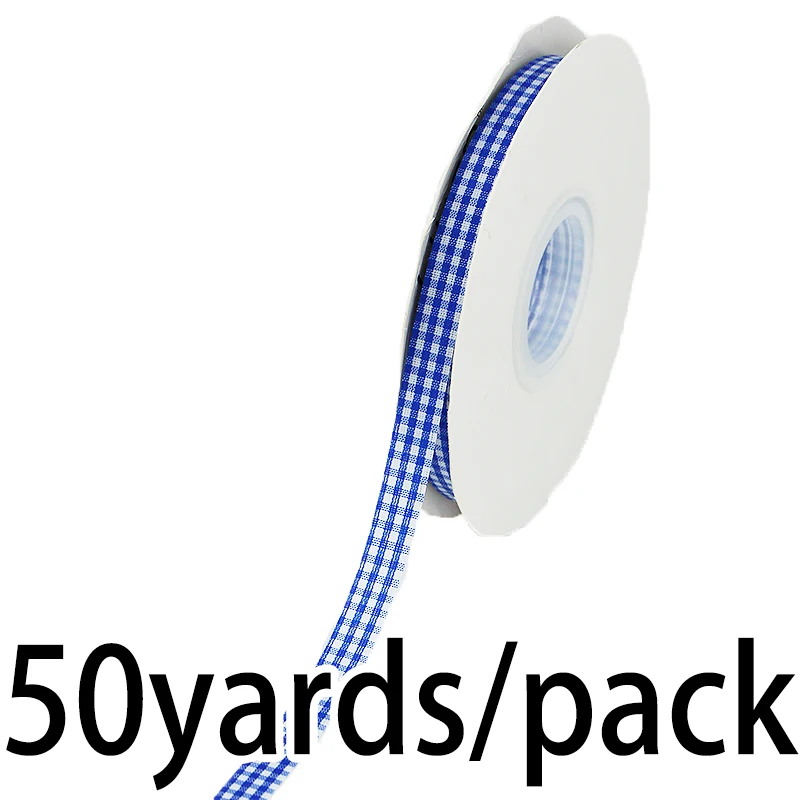 (50 Yards/Rolle) 1 cm Breites Gitterband für DIY Geschenkdekoration, Haarschleifen und Schleifendesigns – Detail 3