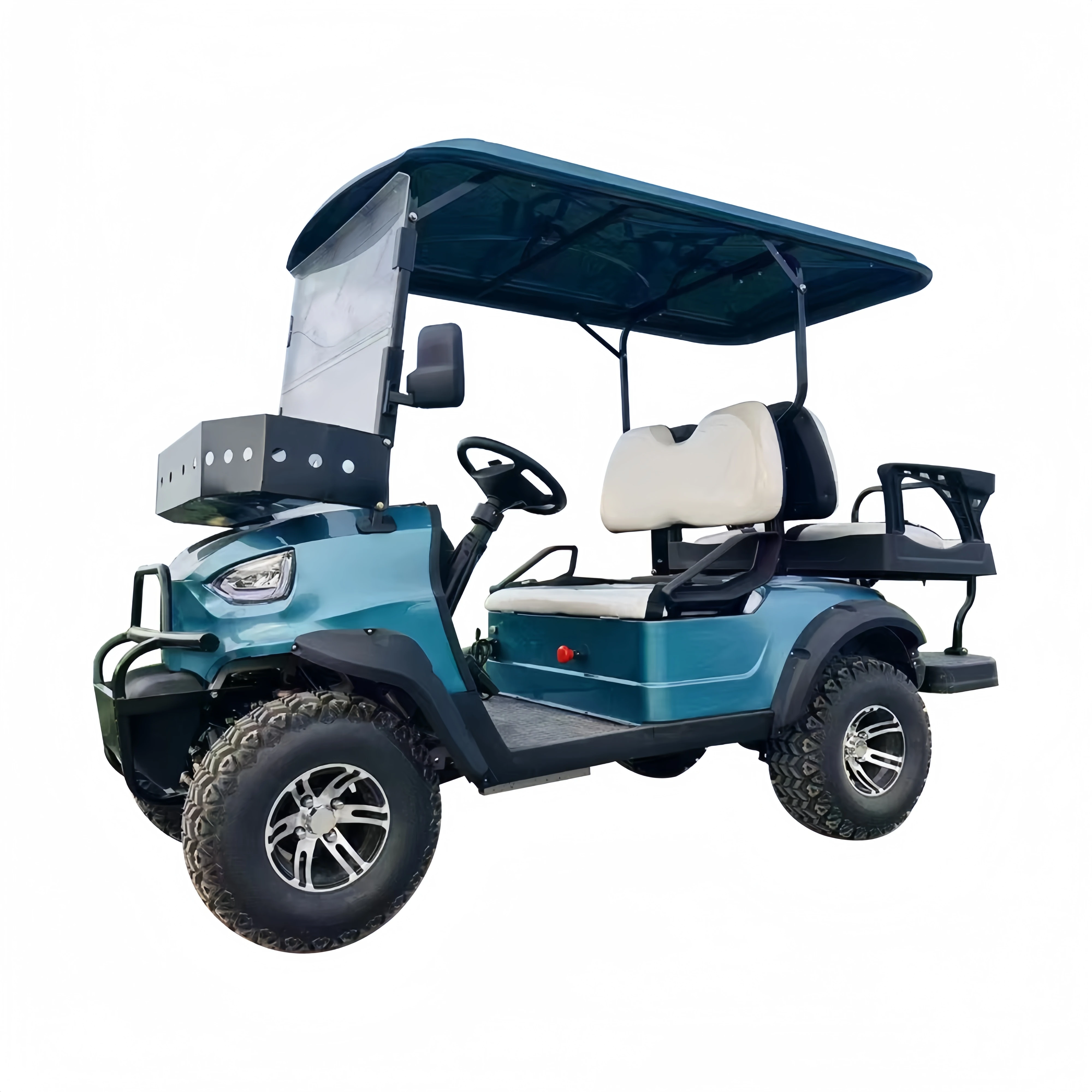 고하중 용량 3.5KW AC 모터 4인승 전기 골프 카트, 골프장 운송용 조절식 시트 포함