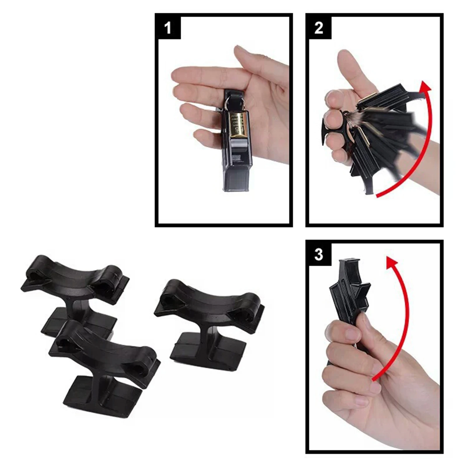 Referee Whistle Finger Grip Clip Holder Soccer Trainer Whistle Finger Support Bracket for Trainer Fingers Clamp Accessories 5 Pack