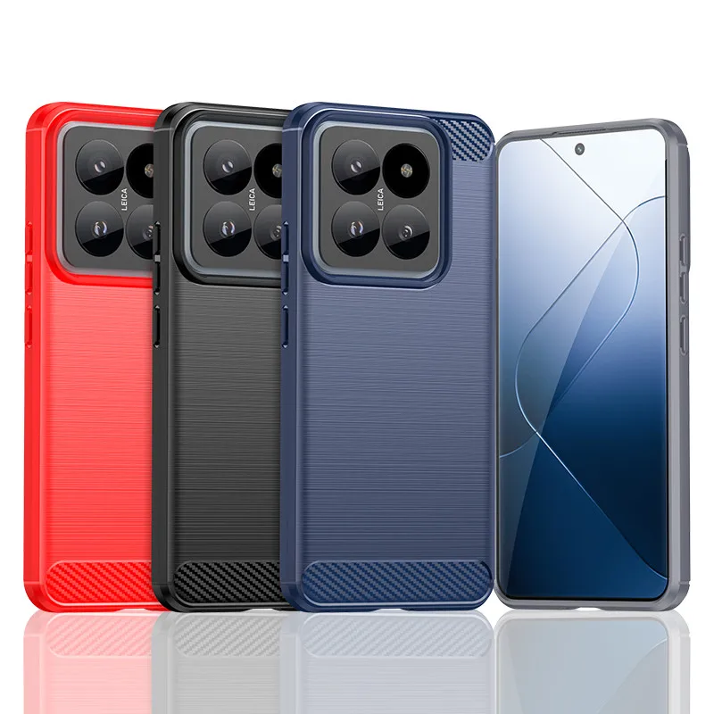 Per Xiaomi 14 Pro Case Xiaomi 14 13T Pro Cover Soft Tpu Bumper Shield Custodie Protettive Per Telefono Posteriore Per Xiaomi Mi 14 Pro Funda