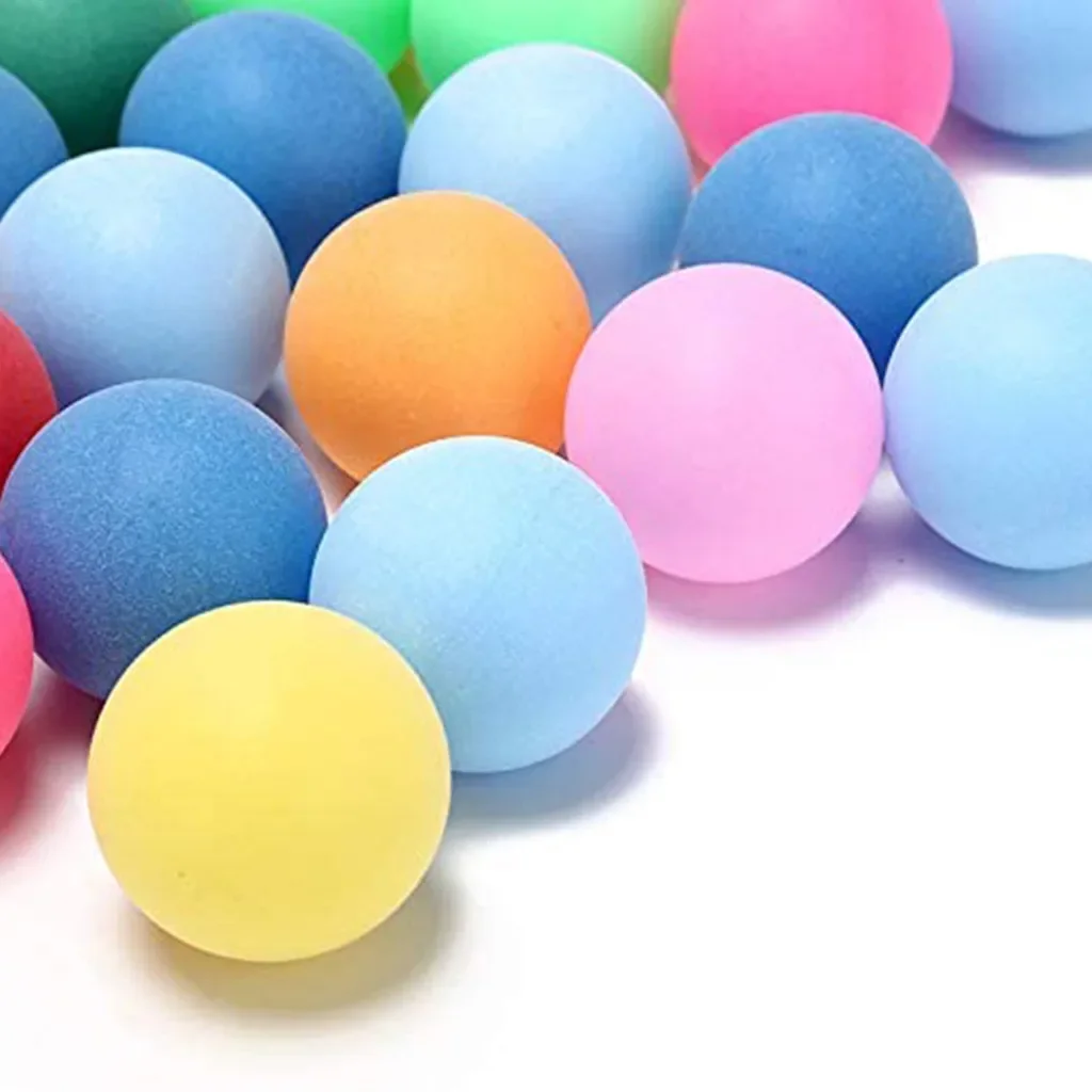 Description Picture 5 of item50Pcs/Pack Colored Pong Balls 40mm Entertainment Table Tennis Balls for Game Advertising Entertainment Game Accessory