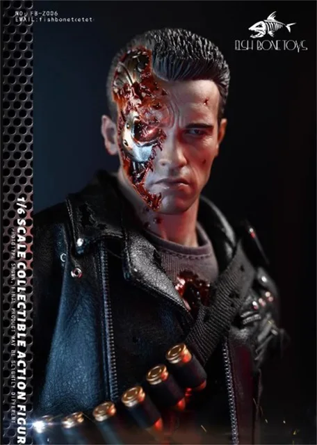 FISH BONETOYS FB-Z006 1/6 Male Soldier T800 Arnold Schwarzenegger 