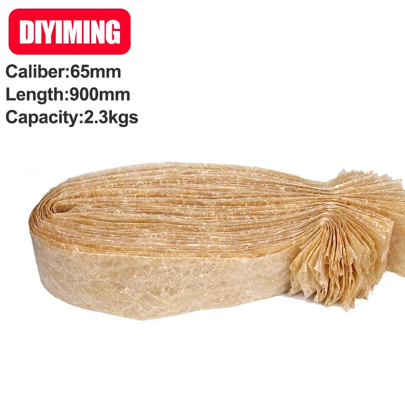 BBQ Casings Sausage Shell Casing for Home DIY Salame Packing Width 172mm Caliber 110mm Length 500mm 1Pc