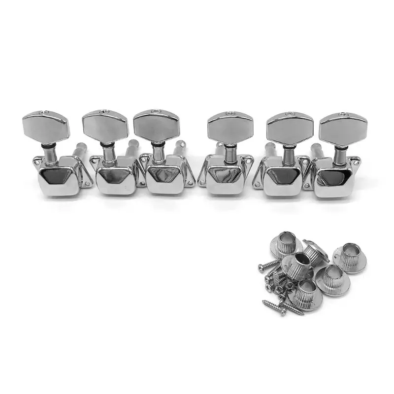Tuning Machine Heads Semi-closed Accessories Guitar String Knob Silver Tuning Keys Classical Guitar Knob