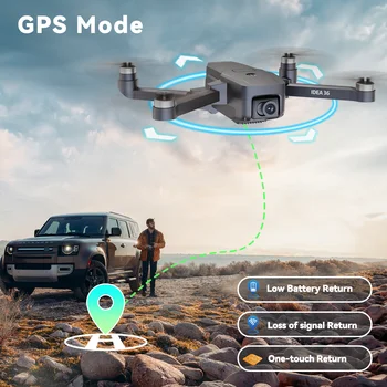 IDEA36 GPS RC Drone With 4K Camera 5GHz WIFI FPV Optical Flow Positioning Quadcopter Brushless Motor Remoted Control Drones C0 4