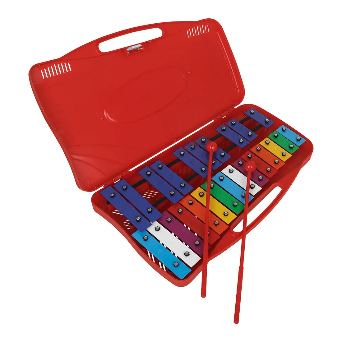 Xylophone 25 Note Aluminum Plate Piano with Hand Knock ABS Carrying Case Children Music Toys xylophone toys