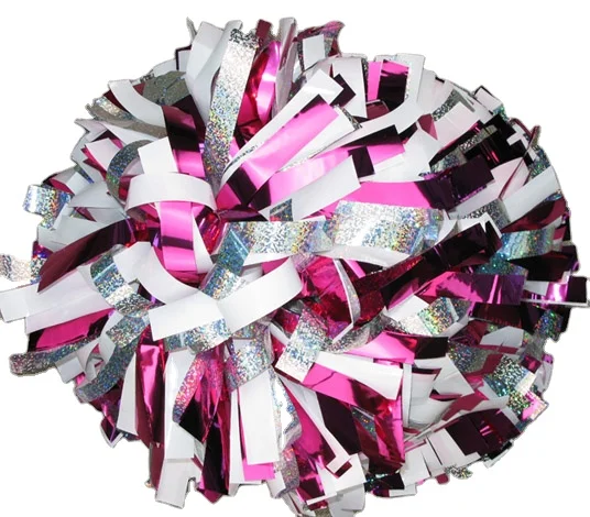 High Quality Cheerleading Pom Poms Direct Factory Supply Made From PET and Plastic
