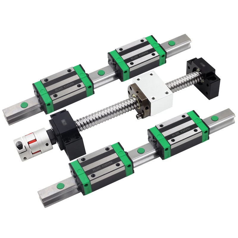 No VAT SFU1610 sfu1605 Ball Screw Linear Rails HGR20 Square Guide+HGH20CA HGW20CC Carriages Blocks CNC Router