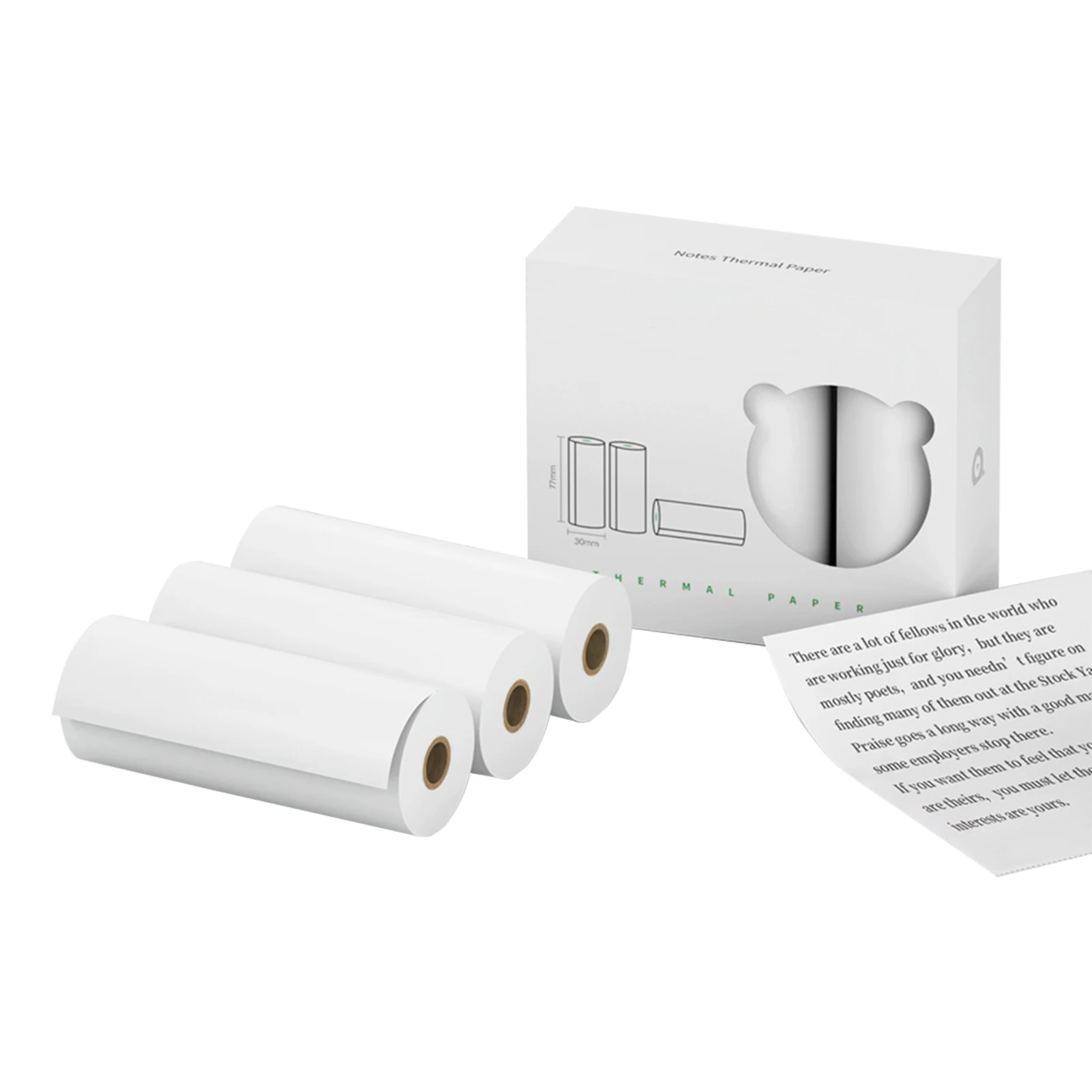 PeriPage 77 x 30mm 자체 접착식 감열지 스티커 BPA 프리 인쇄 가능 ..