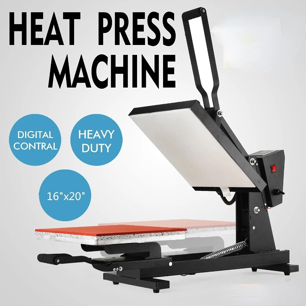 16 x 20 Digital Clamshell Heat Press Transfer T-Shirt