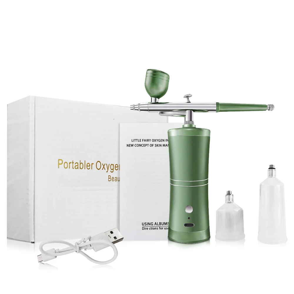 Kit Aerografo Con Compressore Portatile - Pistola A Spruzzo Ricaricabile USB Per Trucco E Decorazione