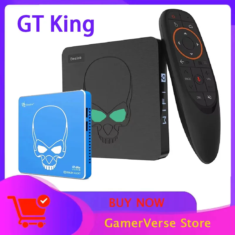 GT King Pro Beelink 　STB エミュレータ機　tvbox GT King Pro TV Box Box Bee-link 4GB/64GB WIFI 6 Core Voice Remote