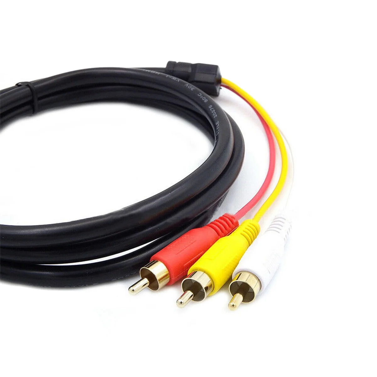 1080P HDMI-Compatible Male S-Video To 3 RCA AV Audio Cable W/SCART To 3 RCA Phono Adapter