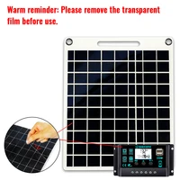 Kit de panneaux solaires 1000W avec contrôleur intelligent 100A, Mono Portable pour la maison, camping-car, comprend des câbles à crochets et des pinces crocodile 3