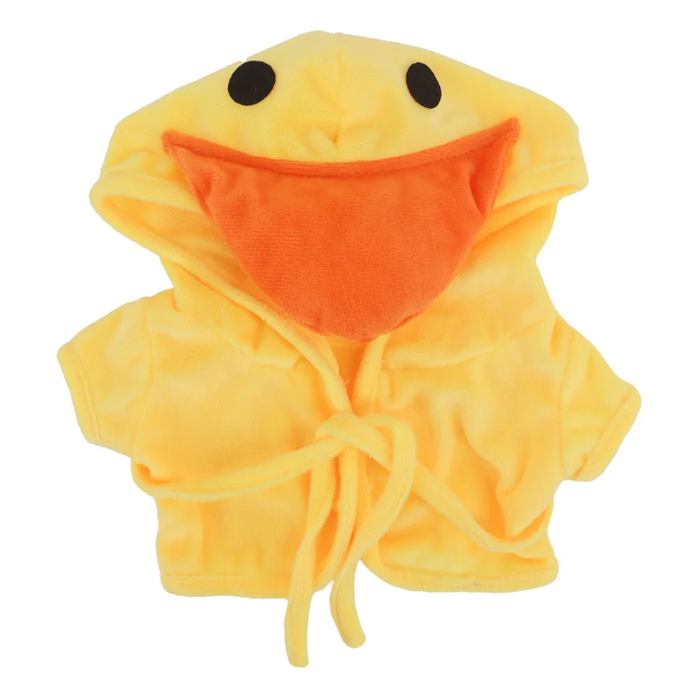 Kawaii Duck Doll Hoodie Sweater Yellow Collection Russian Girl Gift 30Cm Lalafanfan Plush Doll Clothes Children Gift Diy Toy doll clothes