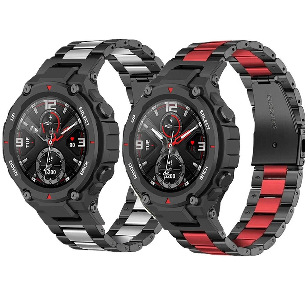 

Ремешок из нержавеющей стали для смарт-часов Huami Amazfit T Rex 2/T-Rex 2