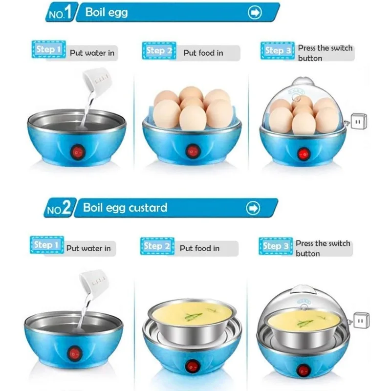 Egg Cooker,14 Egg Capacity Electric Egg Cooker Perfect Hard Boiled Egg Makerfor Hard Boiled Eggs,Steaming Shelf for  Vegetables 2