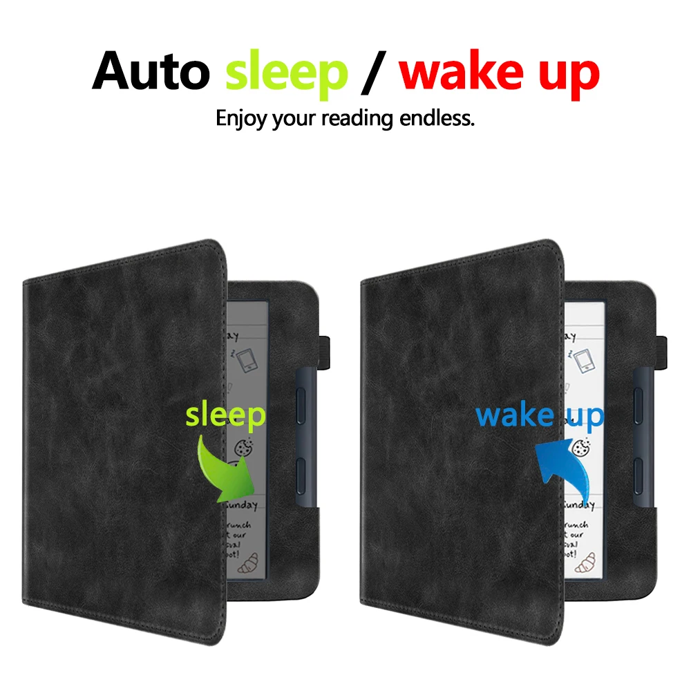 【カバー・シート付】Kobo Libra H2O(ブラック) Case for Kobo Libra Colour (2024)/Kobo Libra 2 (2021