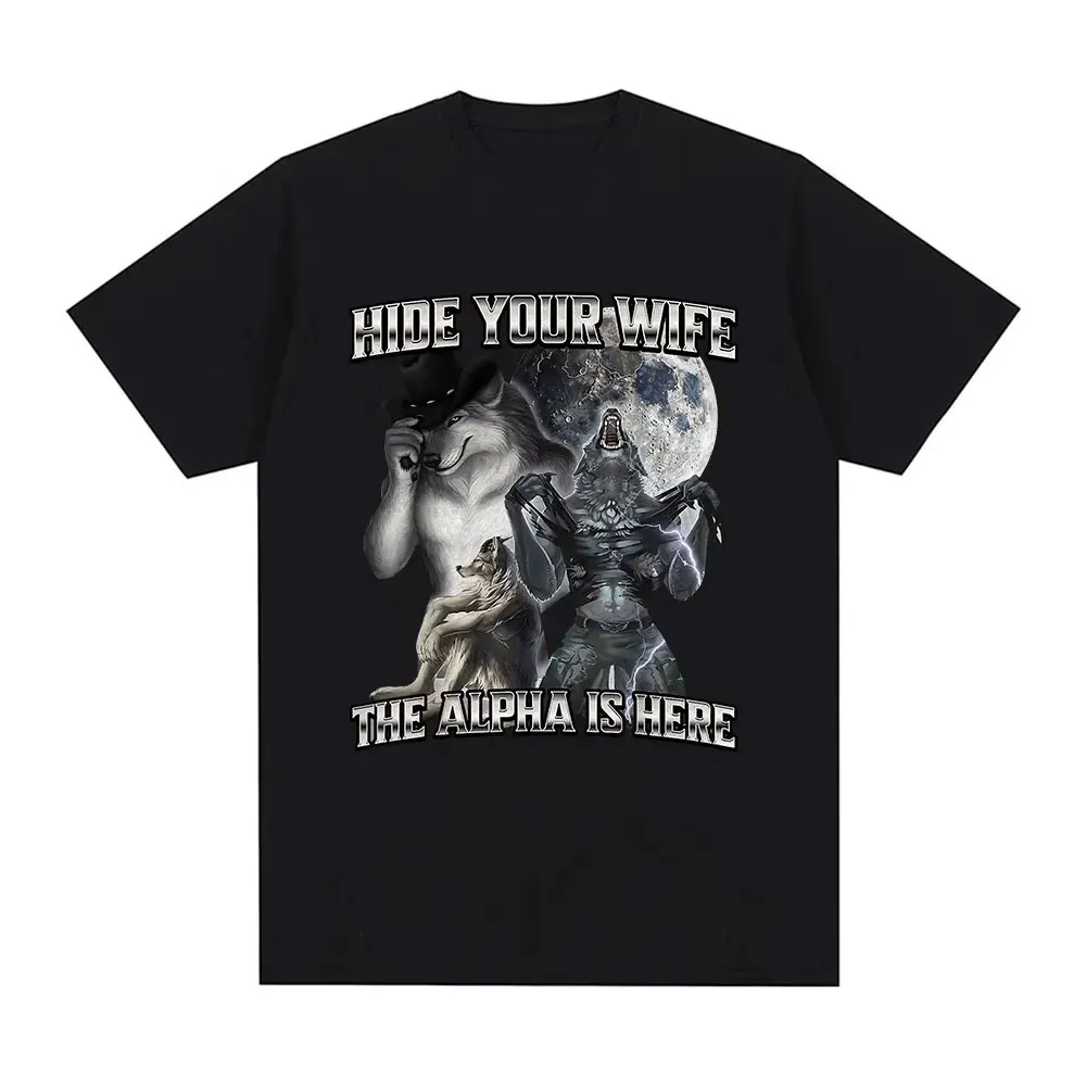 Human By Day, Wolf By Night - Funny Oversized Graphic T-Shirt