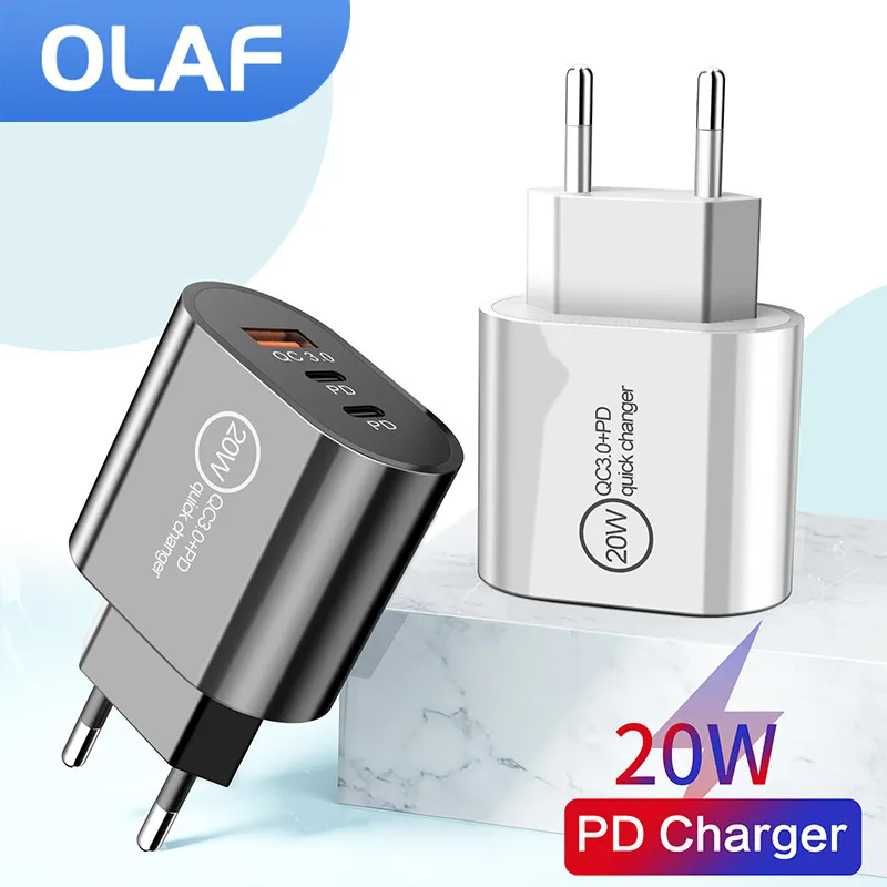 20WPDUSBChargerTypeCMobileCellPhoneFastChargingWallAdapter