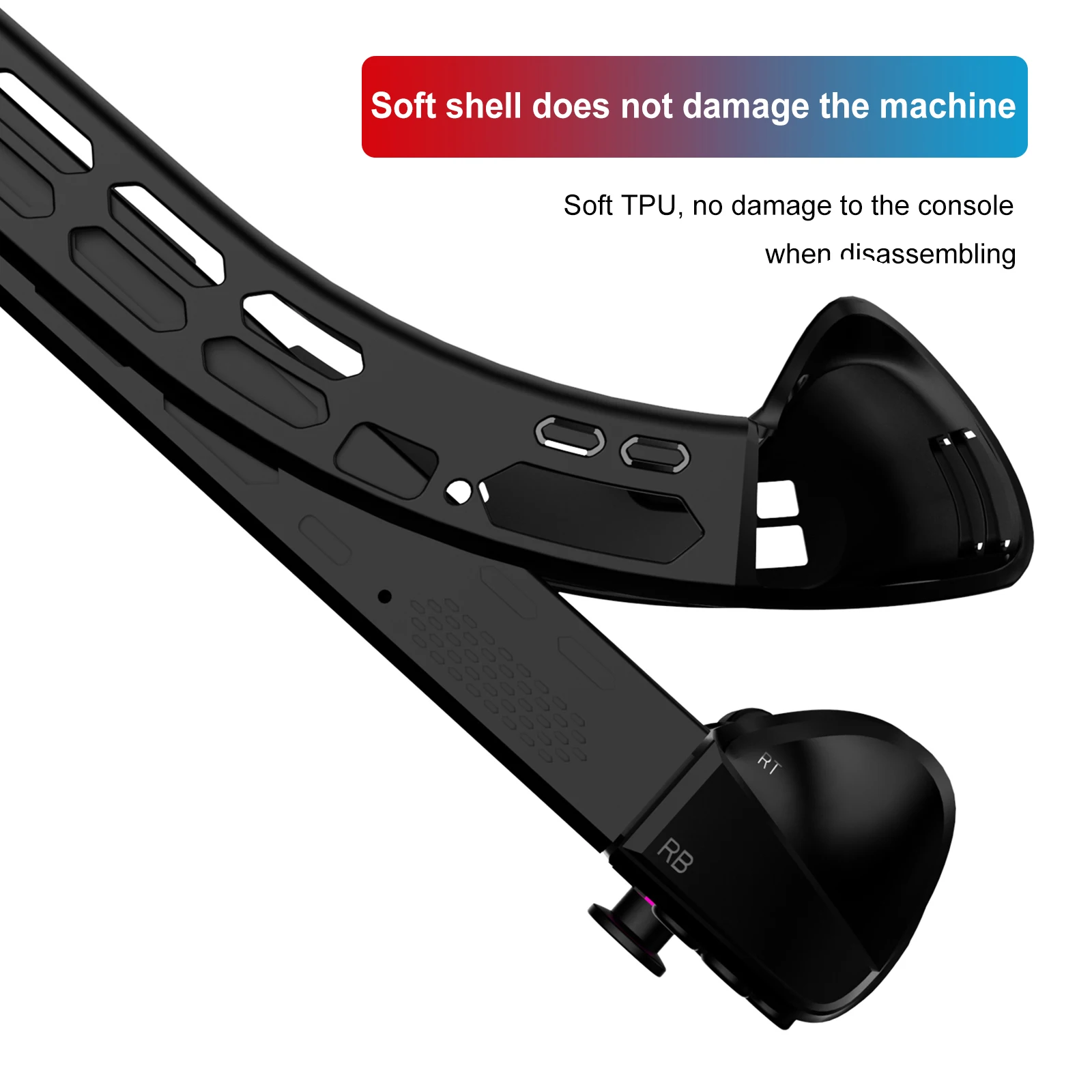 TPU Drop Protection Grip Case Ergonomic Protector Cover Shockproof Slim Cover Protector with Anti-Scratch Design for Legion Go 2