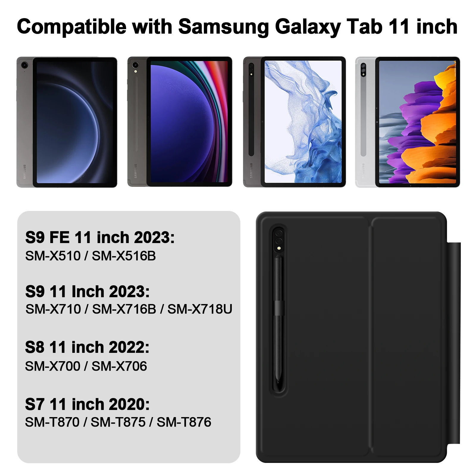 Teclado Mágico para Samsung Tab, Multi-Touch Trackpad,