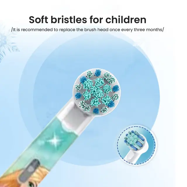 Oral B DB5510K Electric Toothbrush Children Rotary Teeth Brush Soft Bristles 2Min Timer Waterproof Battery Powered For 3-12 Ages 5
