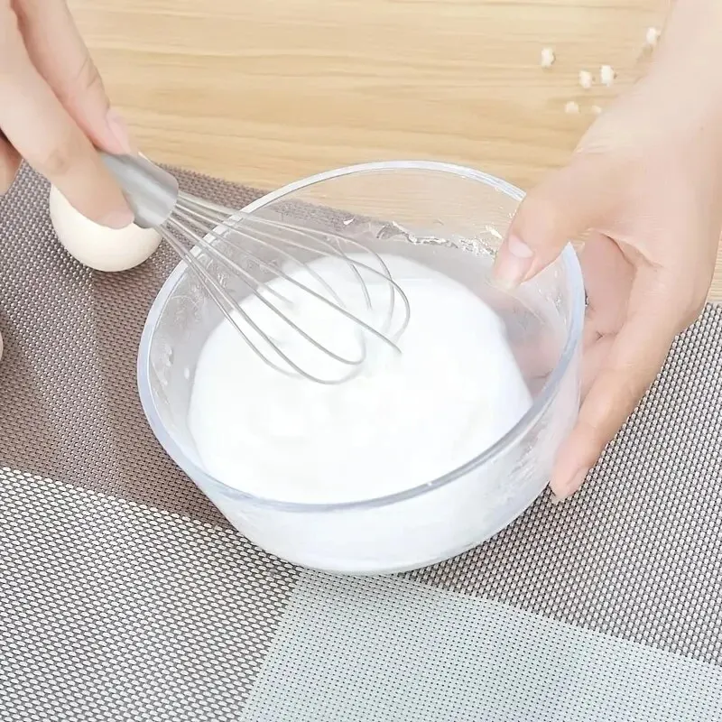 1pc, Whisk, Stainless Steel Egg Beater, Blender, Mixer, For Blending, Whisking, Beating And Stirring, Baking Tools, Kitchen Gadg