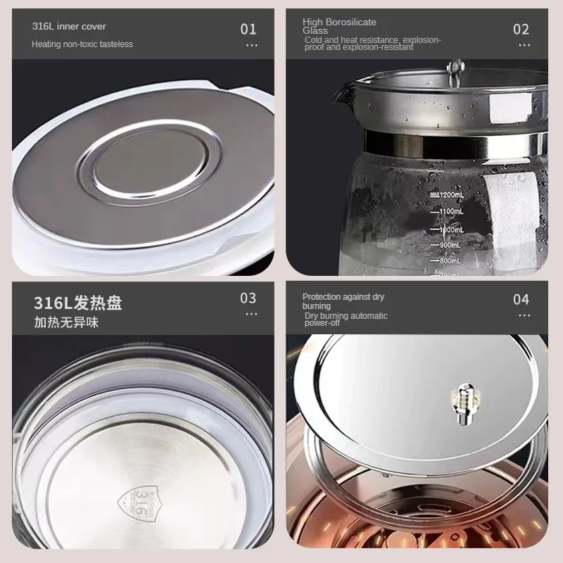 Bottle Warmer Milk Bottle Heater 1.2L Infant Thermostatic Milk Regulator Kettle Hot Water Smart Insulation Pot Automatic Milk Warming