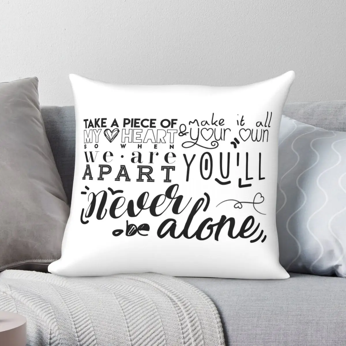 

Shawn Mendes Never Be Alone Pillowcase Polyester Linen Velvet Creative Zip Decor Throw Pillow Case Home Cushion Cover 18"